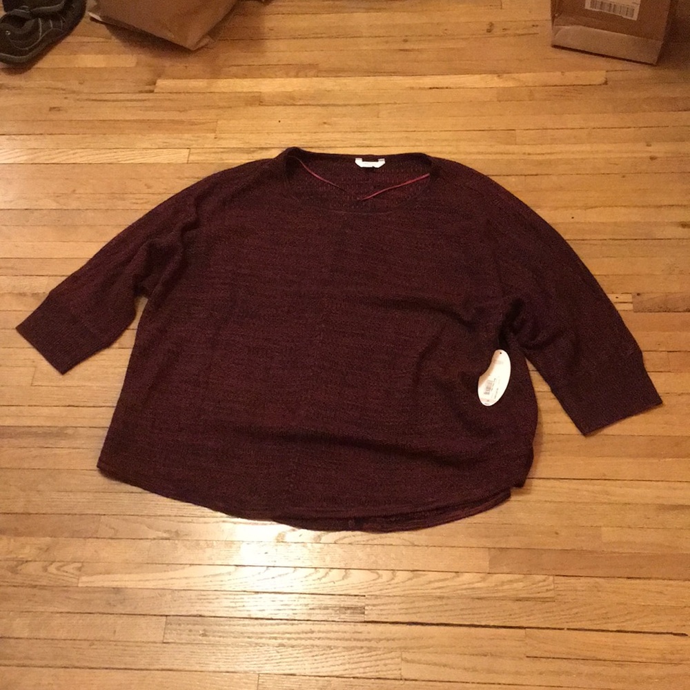 Burgundy sweater